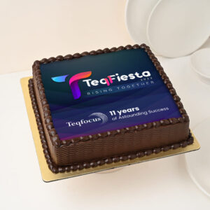 Corporate Photo Chocolate Cake