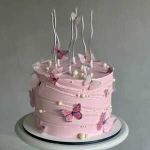 Ethereal Butterfly Garden Cake