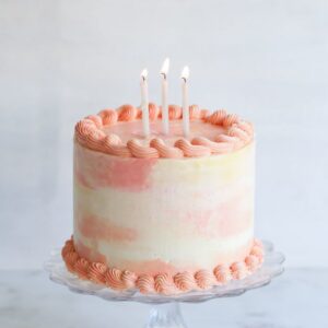 Coral Sunset Cake