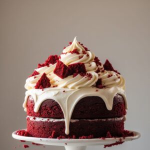 Red Velvet Drip and Crumb Cake