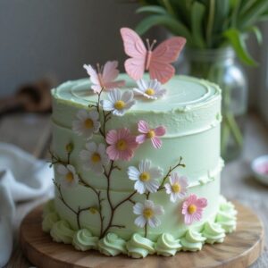 Blooming Spring Botanical Cake