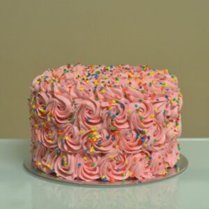 Confetti Strawberry Cake