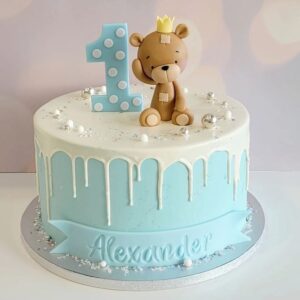 Baby Boy Birthday Cake