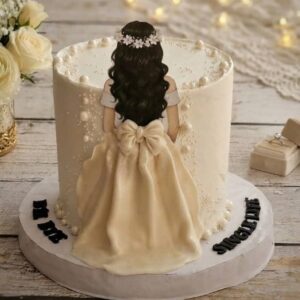 Pristine Bride To Be Cake