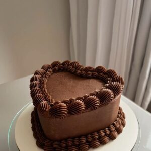 Choco Truffle Anniversary Heart Cake