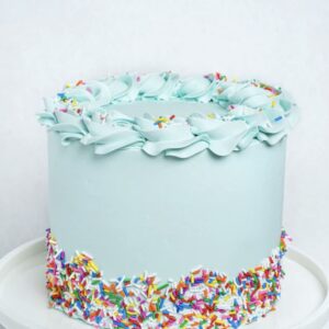 Classic Blue Vanilla Cake