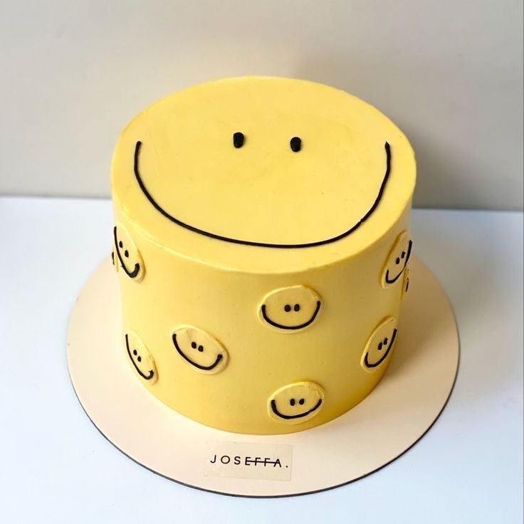 cheerful butterscotch kids cake