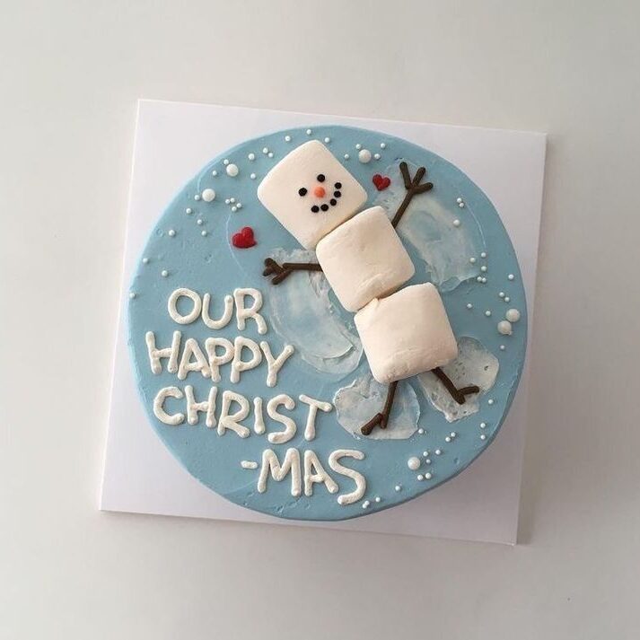 cheerful christmas chocolate cake