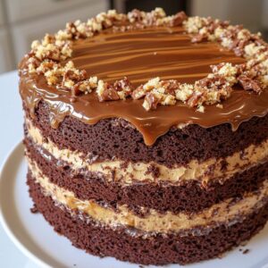 Loaded Caramel and Chocolate Naked Cake