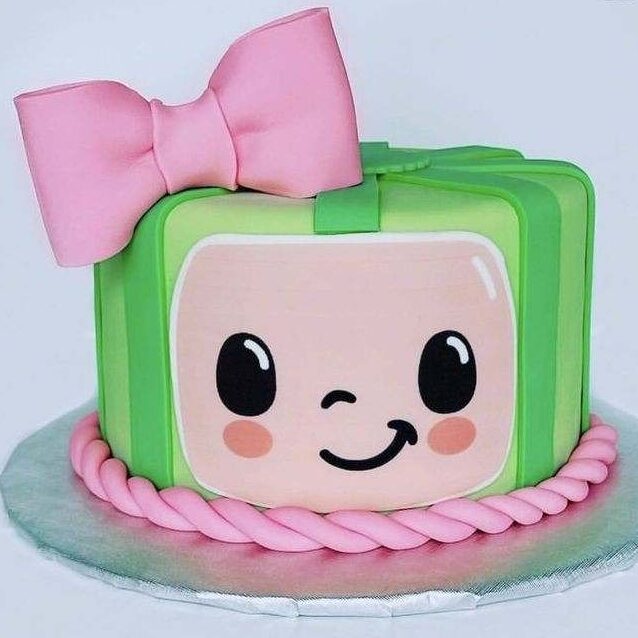 cocomelon birthday round cake