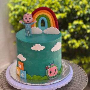 Cocomelon Playtime Rainbow Cake