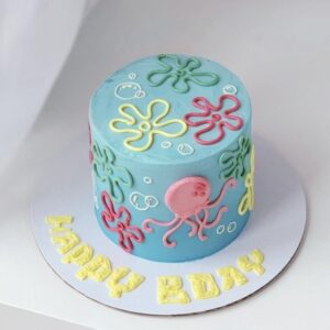 Bikini Bottom Jellyfish Fields Cake
