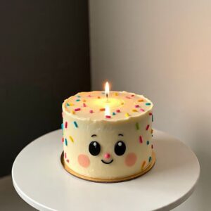 Happy Face Sprinkle Cake