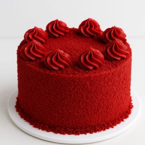 Crimson Velvet Elegance Cake