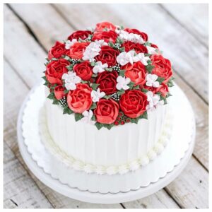 Buttercream Rose Basket Cake