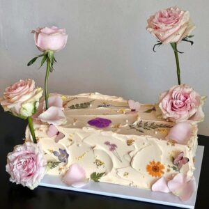 Floral Slab Cake