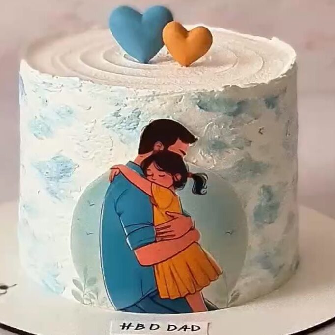 love you dad cake