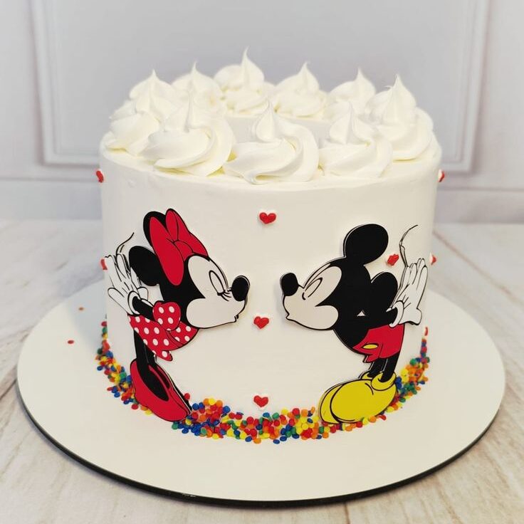 mickey minnie cake