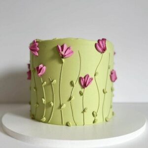 Floral Accent Mothers Day Cake