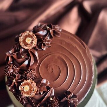 nutty ferreo rocher cake
