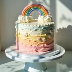Rainbow Ombre Cake