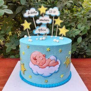Adorable Sleeping Baby Cake