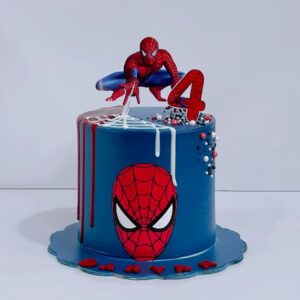 Spidey Drip Web Cake