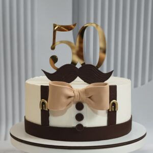 Dapper Gentleman Milestone Cake